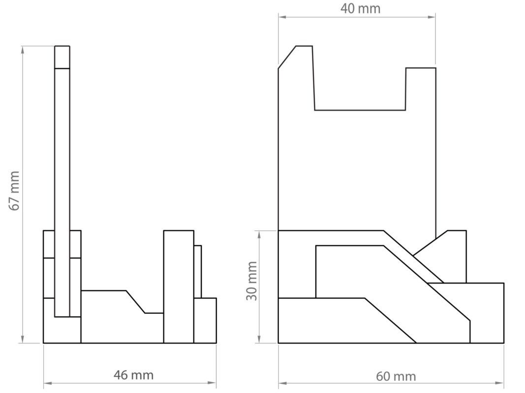 Archicon pen holder measurement