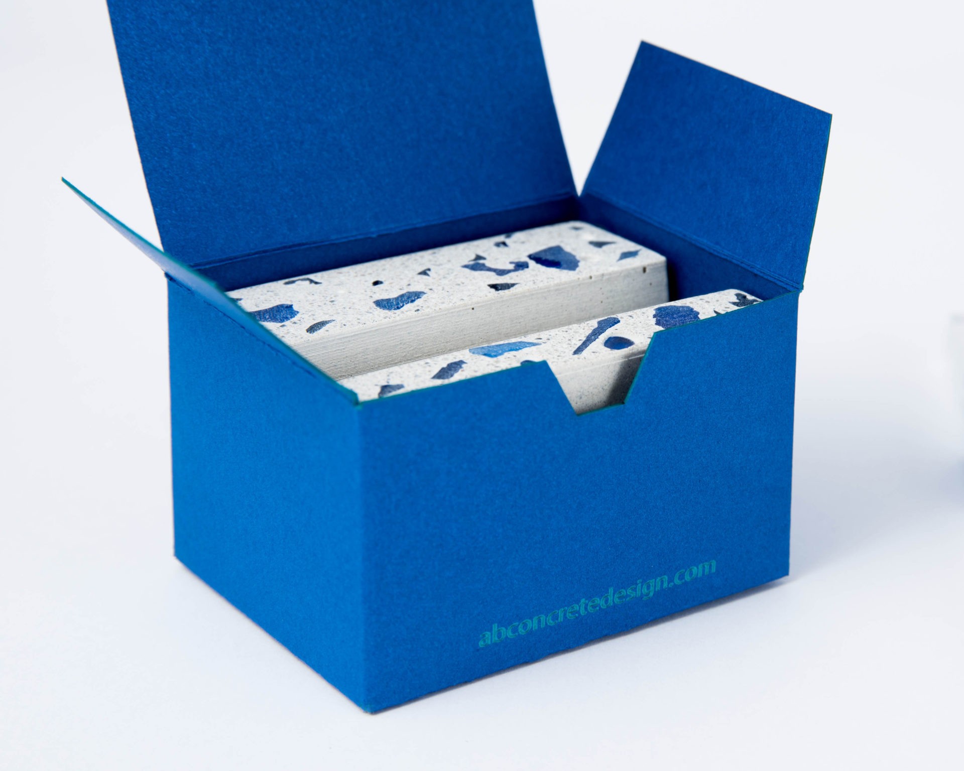 customized concrete corporate gift with custom made cardboard giftbox