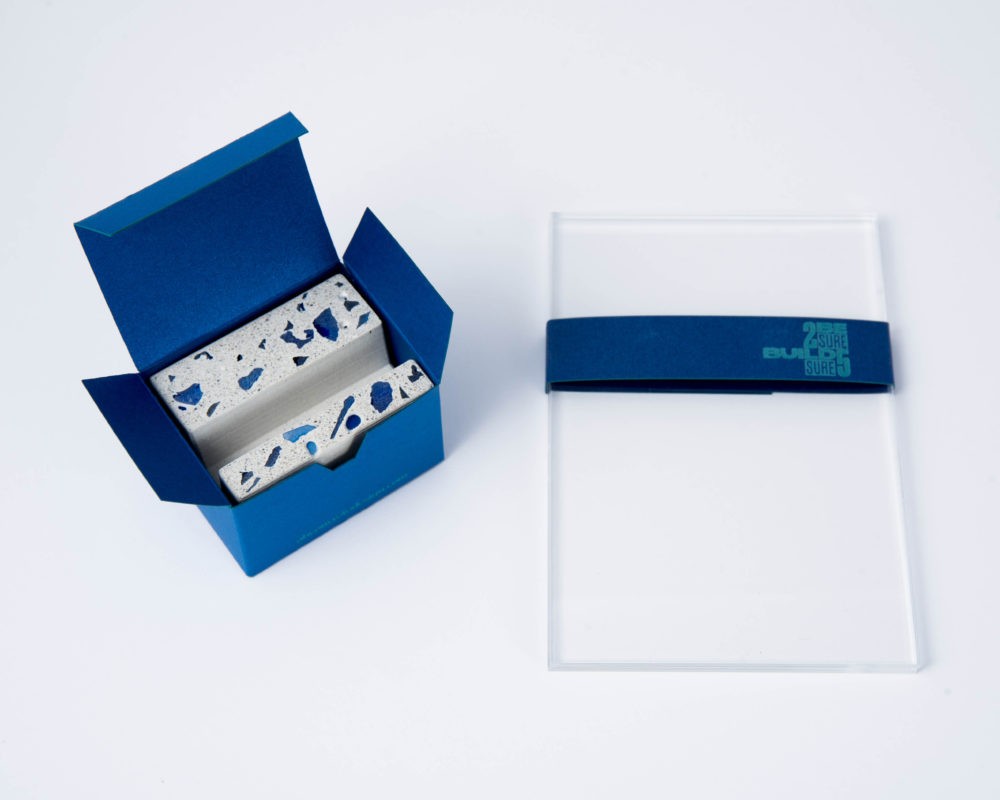 Custom made branded giftbox for concrete business gifts