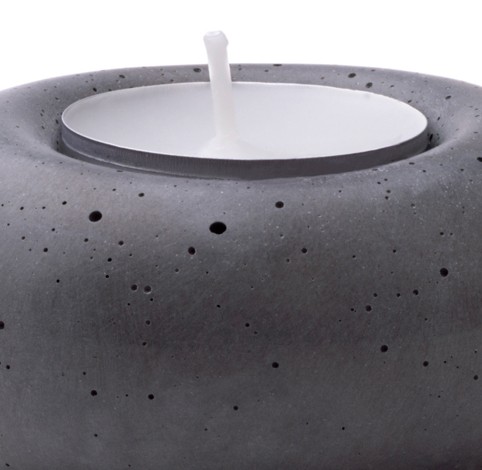 Amazing fine details of design concrete tealight holder