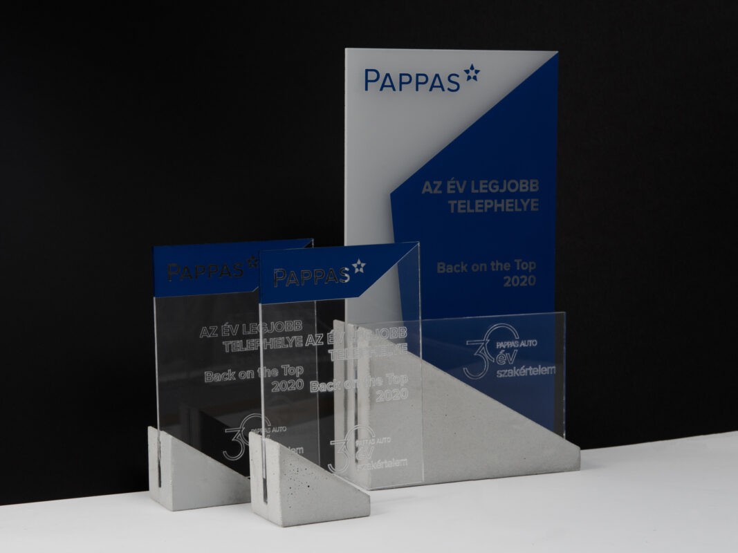 concrete acrylic trophies for best employees