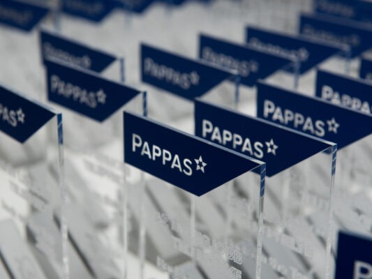 trophies for pappas employees