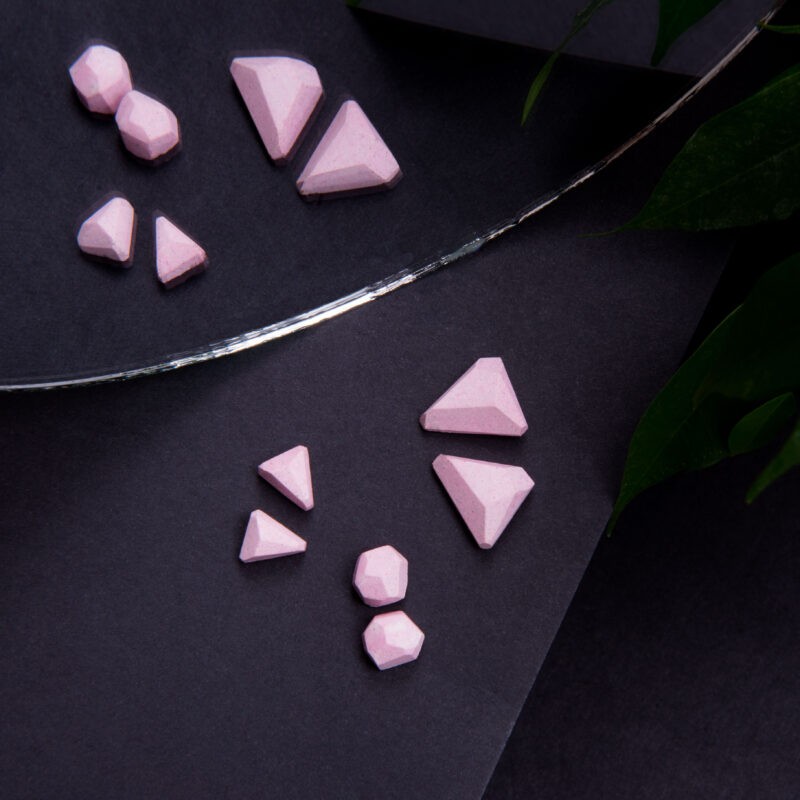 pink concrete jewels