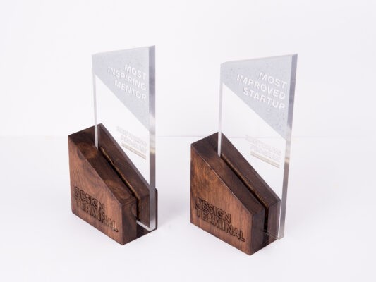 wood and acrilyc trophies