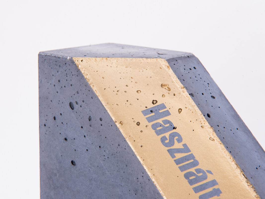 designer concrete trophy